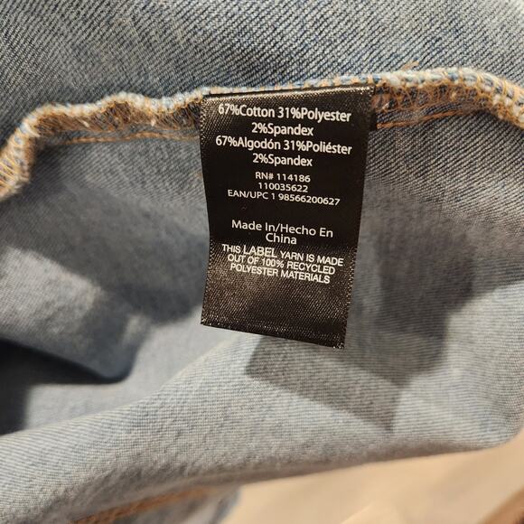 Frye button front blue denim mini dress size XL - Picture 7 of 7